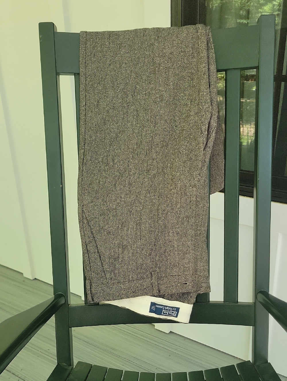 Polo by Ralph Lauren Brown Herringbone Dress Pants